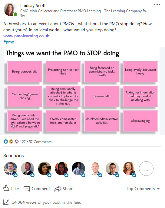 Start-Stop-Continue PMO