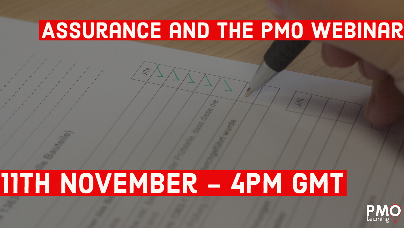 Join us for the Assurance and the PMO Webinar