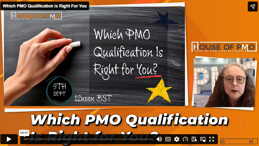 House of PMO webinar - Which PMO Qualification is Right for You?